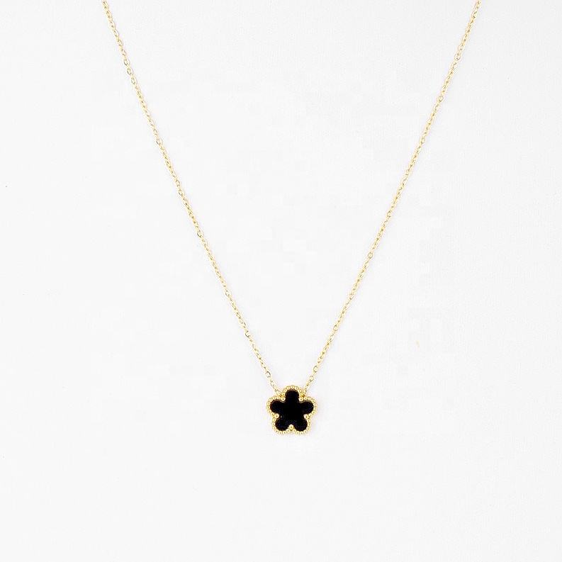 Black Vancleef Necklace